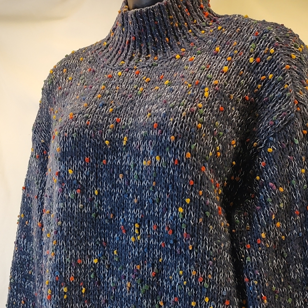 Alya Multicolor Speckled Turtleneck Sweater - Picture 3 of 7